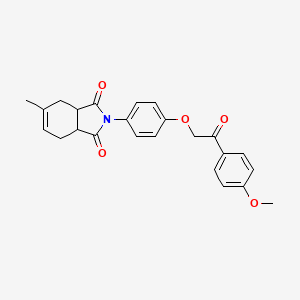 2-{4-[2-(4-methoxyphenyl)-2-oxoethoxy]phenyl}-5-methyl-3a,4,7,7a-tetrahydro-1H-isoindole-1,3(2H)-dione