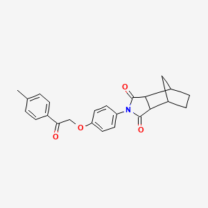 4-{4-[2-(4-methylphenyl)-2-oxoethoxy]phenyl}-4-azatricyclo[5.2.1.0~2,6~]decane-3,5-dione