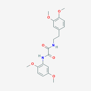 molecular formula C20H24N2O6 B398574 N-(2,5-dimethoxyphenyl)-N'-[2-(3,4-dimethoxyphenyl)ethyl]ethanediamide 