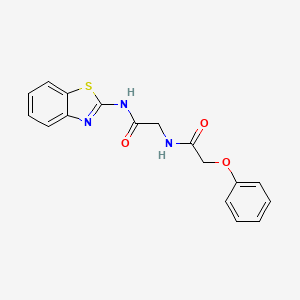 N~1~-1,3-benzothiazol-2-yl-N~2~-(phenoxyacetyl)glycinamide