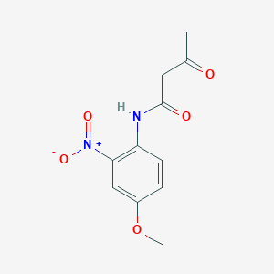 molecular formula C11H12N2O5 B398575 N-{2-nitro-4-methoxyphenyl}-3-oxobutanamide 