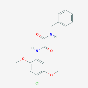 molecular formula C17H17ClN2O4 B398576 N~1~-benzyl-N~2~-(4-chloro-2,5-dimethoxyphenyl)ethanediamide 