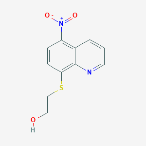 2-[(5-NITROQUINOLIN-8-YL)SULFANYL]ETHAN-1-OL