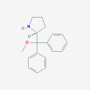 molecular formula C18H21NO B039858 (S)-2-(Methoxydiphenylmethyl)pyrrolidine CAS No. 118971-03-2