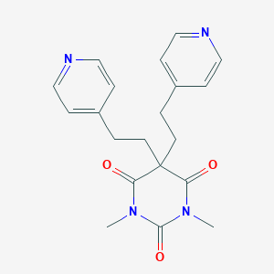 molecular formula C20H22N4O3 B398580 1,3-dimethyl-5,5-bis[2-(4-pyridinyl)ethyl]-2,4,6(1H,3H,5H)-pyrimidinetrione CAS No. 300589-57-5