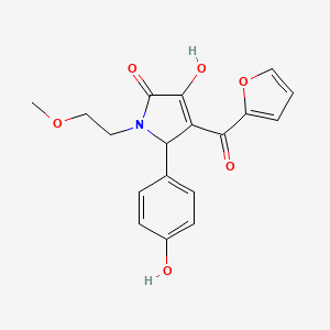 4-(2-furoyl)-3-hydroxy-5-(4-hydroxyphenyl)-1-(2-methoxyethyl)-1,5-dihydro-2H-pyrrol-2-one