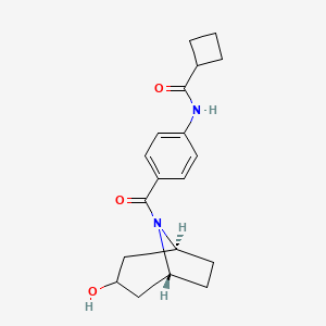 N-(4-{[(3-endo)-3-hydroxy-8-azabicyclo[3.2.1]oct-8-yl]carbonyl}phenyl)cyclobutanecarboxamide