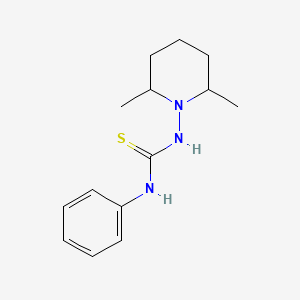 molecular formula C14H21N3S B3985870 N-(2,6-dimethyl-1-piperidinyl)-N'-phenylthiourea 