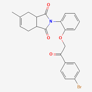 2-{2-[2-(4-bromophenyl)-2-oxoethoxy]phenyl}-5-methyl-3a,4,7,7a-tetrahydro-1H-isoindole-1,3(2H)-dione