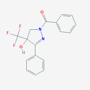 1-benzoyl-3-phenyl-4-(trifluoromethyl)-4,5-dihydro-1H-pyrazol-4-ol