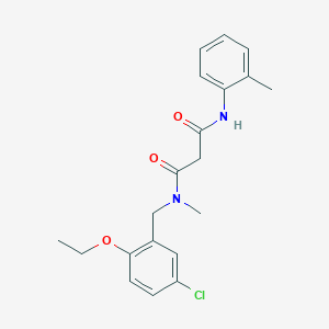 N-(5-chloro-2-ethoxybenzyl)-N-methyl-N'-(2-methylphenyl)malonamide