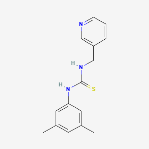 molecular formula C15H17N3S B3985928 N-(3,5-dimethylphenyl)-N'-(3-pyridinylmethyl)thiourea 