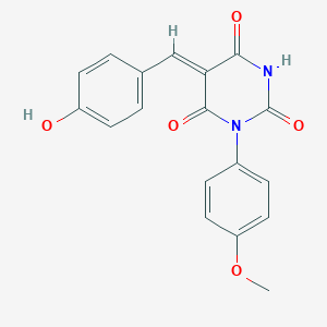 5-(4-hydroxybenzylidene)-1-(4-methoxyphenyl)-2,4,6(1H,3H,5H)-pyrimidinetrione