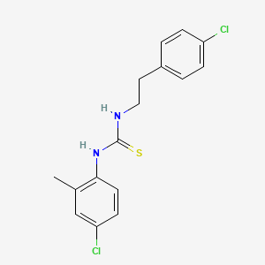 N-(4-chloro-2-methylphenyl)-N'-[2-(4-chlorophenyl)ethyl]thiourea