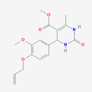 molecular formula C17H20N2O5 B3985956 methyl 4-[4-(allyloxy)-3-methoxyphenyl]-6-methyl-2-oxo-1,2,3,4-tetrahydro-5-pyrimidinecarboxylate 