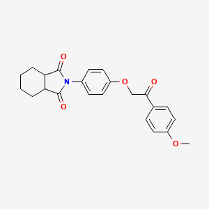 2-{4-[2-(4-methoxyphenyl)-2-oxoethoxy]phenyl}hexahydro-1H-isoindole-1,3(2H)-dione