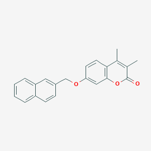 3,4-DIMETHYL-7-[(NAPHTHALEN-2-YL)METHOXY]-2H-CHROMEN-2-ONE