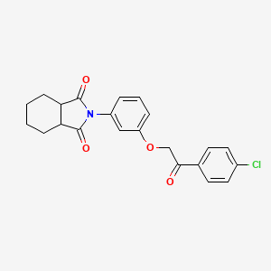 2-{3-[2-(4-chlorophenyl)-2-oxoethoxy]phenyl}hexahydro-1H-isoindole-1,3(2H)-dione