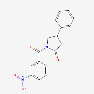 1-(3-nitrobenzoyl)-4-phenyl-2-pyrrolidinone