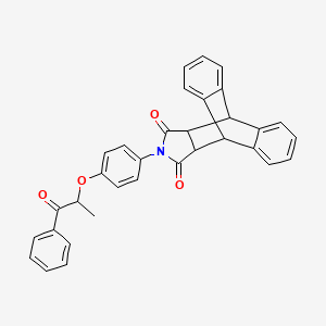 17-[4-(1-methyl-2-oxo-2-phenylethoxy)phenyl]-17-azapentacyclo[6.6.5.0~2,7~.0~9,14~.0~15,19~]nonadeca-2,4,6,9,11,13-hexaene-16,18-dione