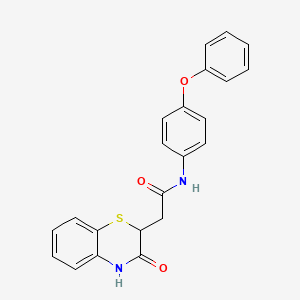 2-(3-oxo-3,4-dihydro-2H-1,4-benzothiazin-2-yl)-N-(4-phenoxyphenyl)acetamide