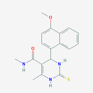 4-(4-methoxy-1-naphthyl)-N,6-dimethyl-2-thioxo-1,2,3,4-tetrahydro-5-pyrimidinecarboxamide