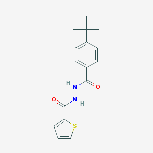 molecular formula C16H18N2O2S B398616 4-tert-butyl-N'-(2-thienylcarbonyl)benzohydrazide 