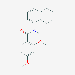 molecular formula C19H21NO3 B398619 2,4-dimethoxy-N-(5,6,7,8-tetrahydro-1-naphthalenyl)benzamide 