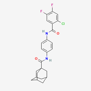 N-{4-[(2-chloro-4,5-difluorobenzoyl)amino]phenyl}-1-adamantanecarboxamide