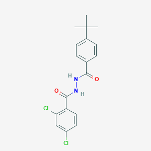 molecular formula C18H18Cl2N2O2 B398623 N'-(4-tert-butylbenzoyl)-2,4-dichlorobenzohydrazide 