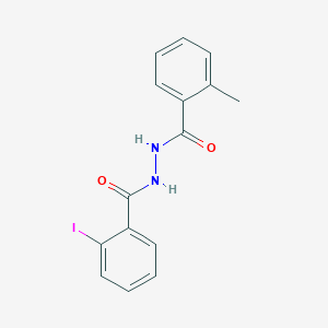 molecular formula C15H13IN2O2 B398624 2-iodo-N'-(2-methylbenzoyl)benzohydrazide 