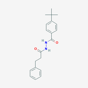 molecular formula C20H24N2O2 B398625 4-tert-butyl-N'-(3-phenylpropanoyl)benzohydrazide 