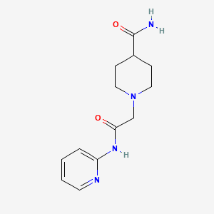 molecular formula C13H18N4O2 B3986277 1-[2-oxo-2-(2-pyridinylamino)ethyl]-4-piperidinecarboxamide 