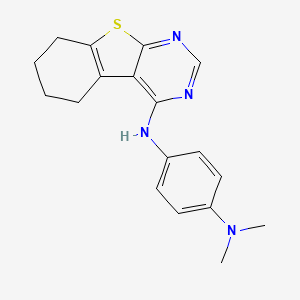 N,N-dimethyl-N'-(5,6,7,8-tetrahydro[1]benzothieno[2,3-d]pyrimidin-4-yl)-1,4-benzenediamine