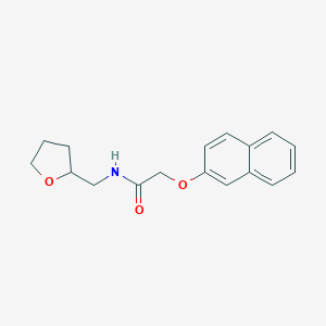 molecular formula C17H19NO3 B398629 2-naphthalen-2-yloxy-N-(oxolan-2-ylmethyl)acetamide CAS No. 349644-11-7