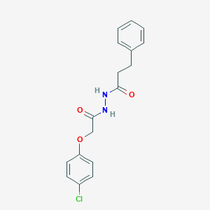 molecular formula C17H17ClN2O3 B398630 N'-[(4-chlorophenoxy)acetyl]-3-phenylpropanehydrazide 