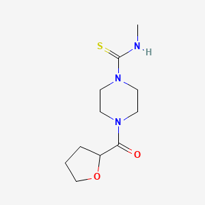 molecular formula C11H19N3O2S B3986308 N-methyl-4-(tetrahydro-2-furanylcarbonyl)-1-piperazinecarbothioamide 