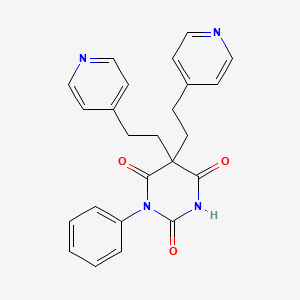 1-phenyl-5,5-bis[2-(4-pyridinyl)ethyl]-2,4,6(1H,3H,5H)-pyrimidinetrione