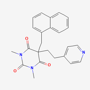 1,3-dimethyl-5-(1-naphthylmethyl)-5-[2-(4-pyridinyl)ethyl]-2,4,6(1H,3H,5H)-pyrimidinetrione