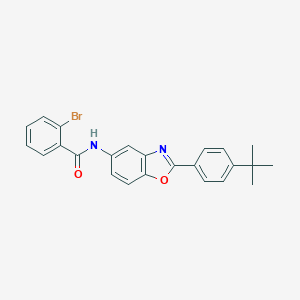 molecular formula C24H21BrN2O2 B398637 2-bromo-N-[2-(4-tert-butylphenyl)-1,3-benzoxazol-5-yl]benzamide 