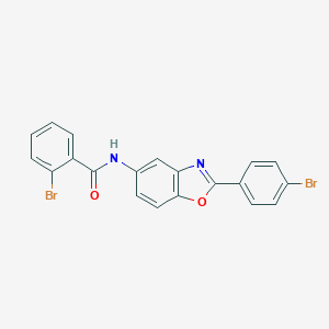 molecular formula C20H12Br2N2O2 B398639 2-bromo-N-[2-(4-bromophenyl)-1,3-benzoxazol-5-yl]benzamide 