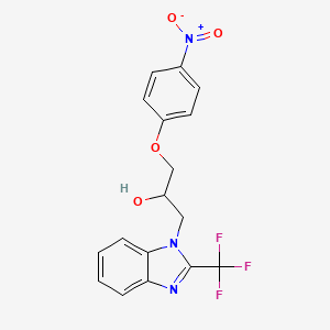 1-(4-nitrophenoxy)-3-[2-(trifluoromethyl)-1H-benzimidazol-1-yl]-2-propanol