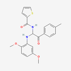 N-[1-[(2,5-dimethoxyphenyl)amino]-2-(4-methylphenyl)-2-oxoethyl]-2-thiophenecarboxamide