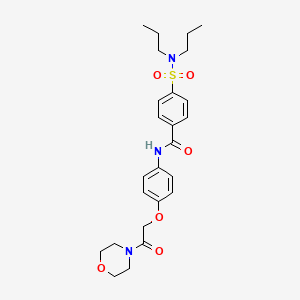 4-[(dipropylamino)sulfonyl]-N-{4-[2-(4-morpholinyl)-2-oxoethoxy]phenyl}benzamide