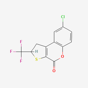 8-chloro-2-(trifluoromethyl)-1,2-dihydro-4H-thieno[2,3-c]chromen-4-one