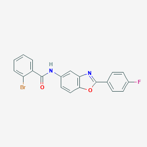 molecular formula C20H12BrFN2O2 B398645 2-bromo-N-[2-(4-fluorophenyl)-1,3-benzoxazol-5-yl]benzamide 