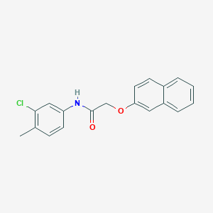 molecular formula C19H16ClNO2 B398650 N-(3-chloro-4-methylphenyl)-2-(2-naphthyloxy)acetamide 