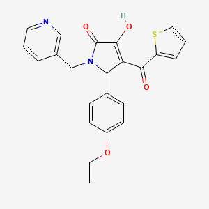 5-(4-ethoxyphenyl)-3-hydroxy-1-(3-pyridinylmethyl)-4-(2-thienylcarbonyl)-1,5-dihydro-2H-pyrrol-2-one