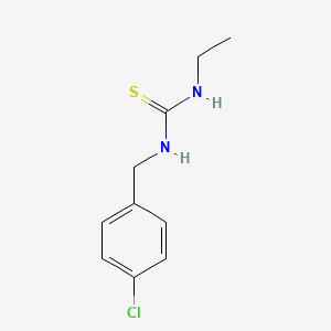 molecular formula C10H13ClN2S B3986520 N-(4-氯苄基)-N'-乙基硫脲 