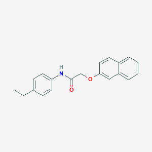 molecular formula C20H19NO2 B398655 N-(4-ethylphenyl)-2-(2-naphthyloxy)acetamide 